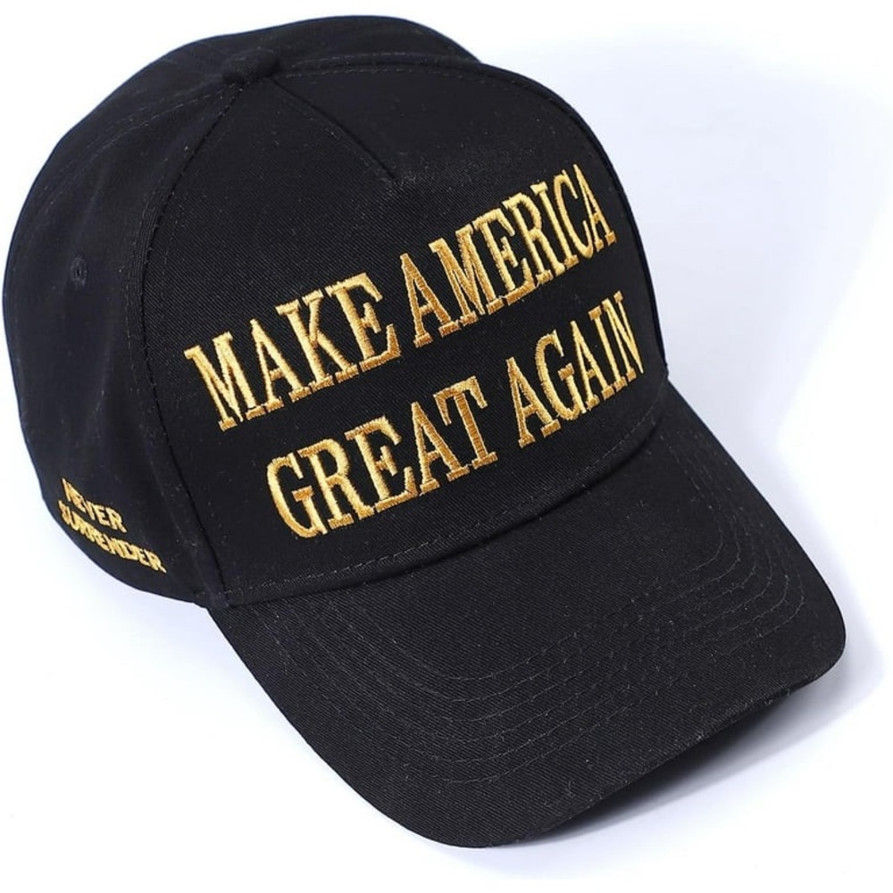 Trump Black Cap Gold Embroidery Golden Era MAGA Hat Make America Great Again - Picture 5 of 16